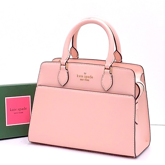 KATE SPADE Madison Saffiano Leather
(NWT
Small Satchel  Conch Pink COLOR - Picture 1 of 12